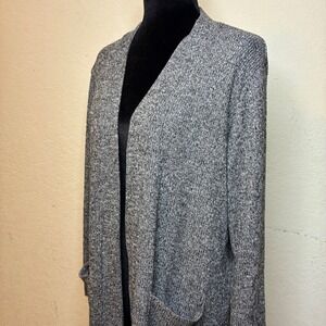 Hello Mello Cuddleblend Cardigan Small Gray Marled Open Cabincore Cozy Pockets